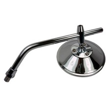 Motorradspiegel Chrom rund im Classic Old School Chopper Bobber Style Egeprüft