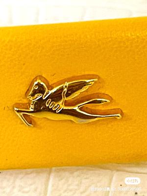ETRO Milano Made in ITALY Yellow Leather HAIR CLIP Gold  display picture 3