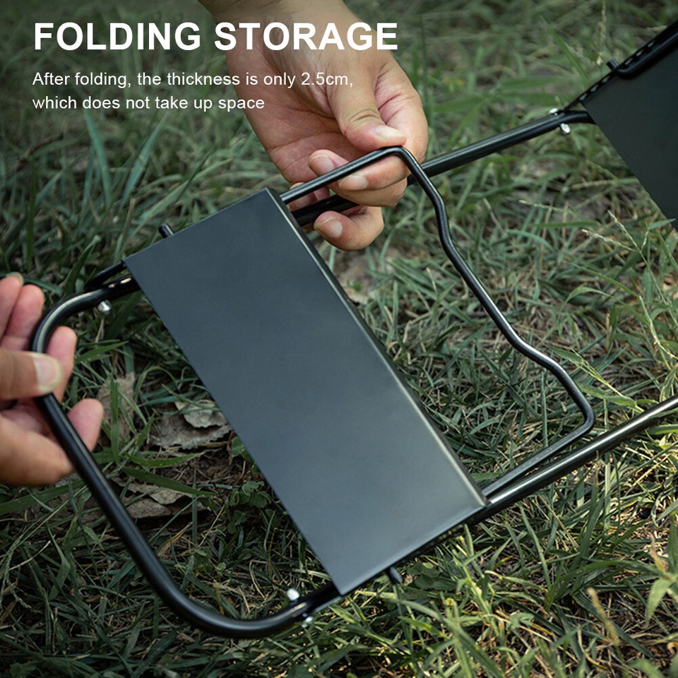 A Mini Camping Table Adjustable Height Stove Rack Folding Table