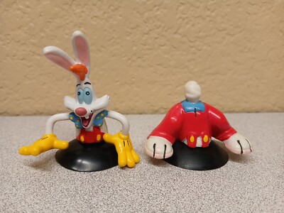 Disney Who Framed Roger Rabbit 2-Pc Suction Cup Portable Holes PVC Figure
