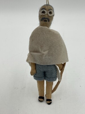 Ghandi Handmade Felted Wool Christmas Ornament
