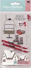 Jolee's Boutique 3-D stickers SKI VACATION Winter Theme 71145 Fast FREE Ship 