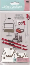 Jolee's Boutique 3-D stickers SKI VACATION Winter Theme 71145 Fast FREE Ship!
