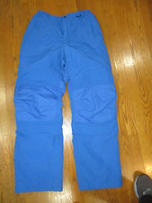 Lands End Snow Pants Youth 16 XXL Blue Lined Grow-A-Longs Outdoors Kids Boys