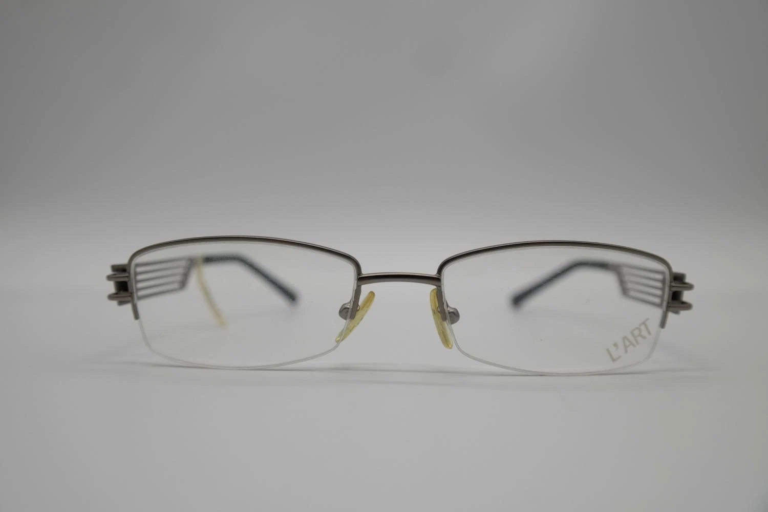 L Art 1304 003 Gray Blue Semi Rimless Glasses Eyeglass Frame New