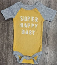 Baby Boy Clothes Okie Dokie Newborn Super Happy Baby Bodysuit