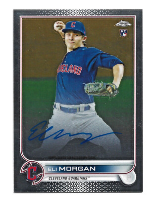 Eli Morgan AUTOGRAPH RC Cleveland Indians 2022 Topps Chrome RA-EM AUTO Baseball