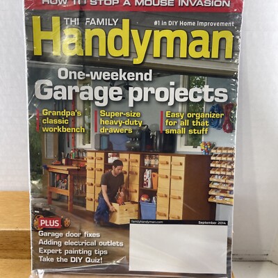 NEW OLD STOCK SEALED Family Handyman Magazine SEPT 2014 GARAGE PROJECTS