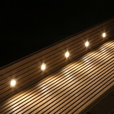 10er Set LED Terrassenbeleuchtung Boden Einbaustrahler Einbauleuchten