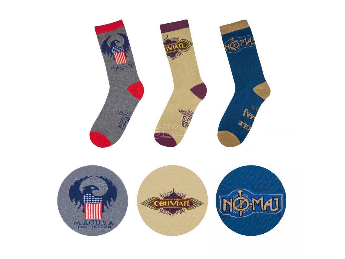 Harry Potter Set Di 3 Calzini Macusa Eu 37 - 46 Ufficiale Cinereplicas