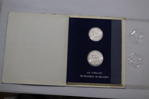 🧠🇻🇦 VATICAN 1983 HOLY YEAR 500 + 1000 LIRE OFFICIAL PACK B79 #125
