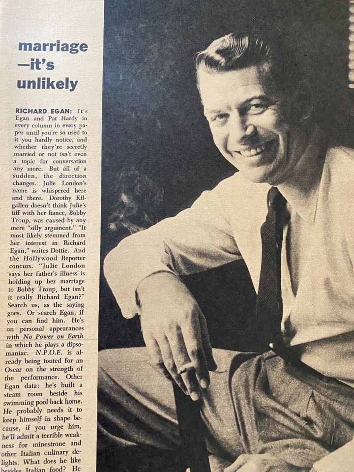 Tab Hunter, Richard Egan, Double Full Page Vintage Pinup | eBay