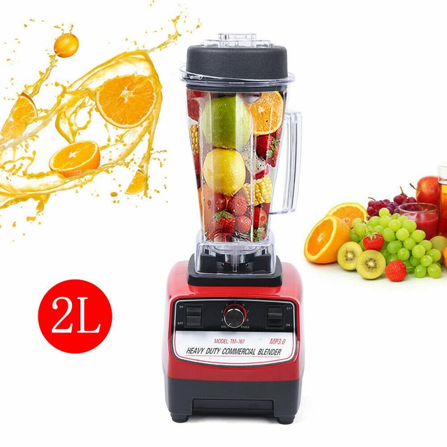 2L Commercial Smoothie Blender Multifuntion Ice Crusher Stainless Steel Blades eBay