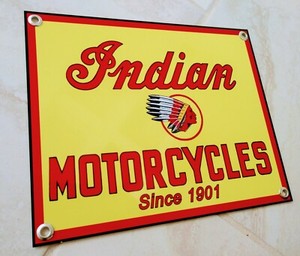 Indian Motorcycle garage mancave Sign