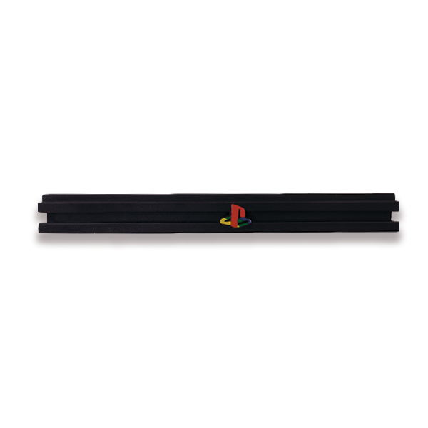 Replacement Front Tray Cover Black Bezel for PlayStation 2 (Fat