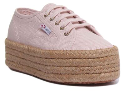 Superga 2790 Cotropew Platform Sole With Rope Around Sneaker In