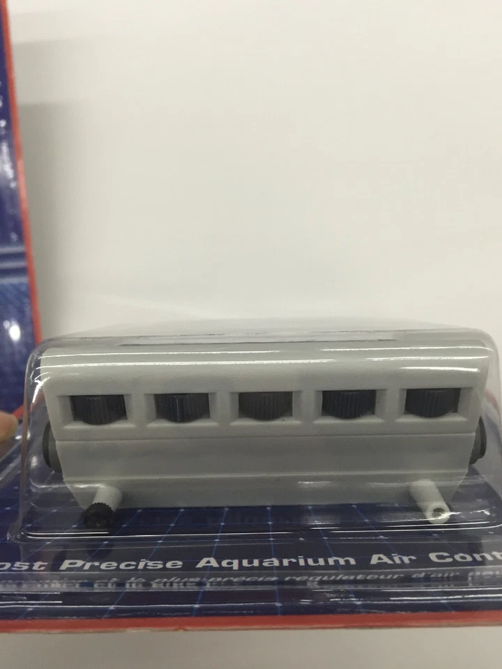 Bomba de ar de plástico 4 vias controle válvula gangue aquário tanque de peixes - Imagem 2 de 4