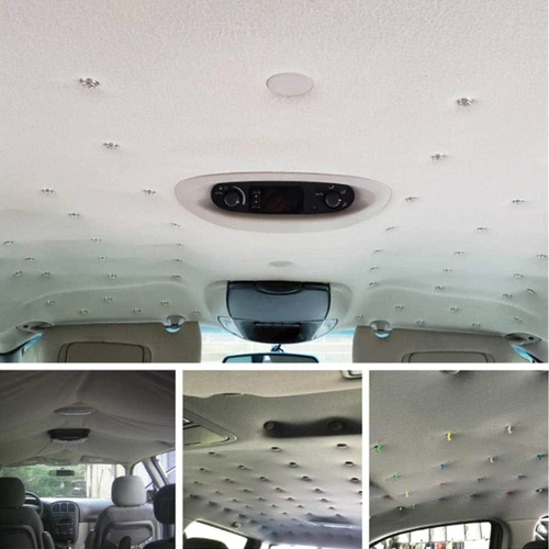 60Stk. Auto Für Reparatur Dachhimmel Befestigung Dach Schnalle Schnappnieten - Bild 5 von 11