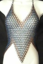 Chainmail Butted Halter medieval punk goth lingerie cosplay festival