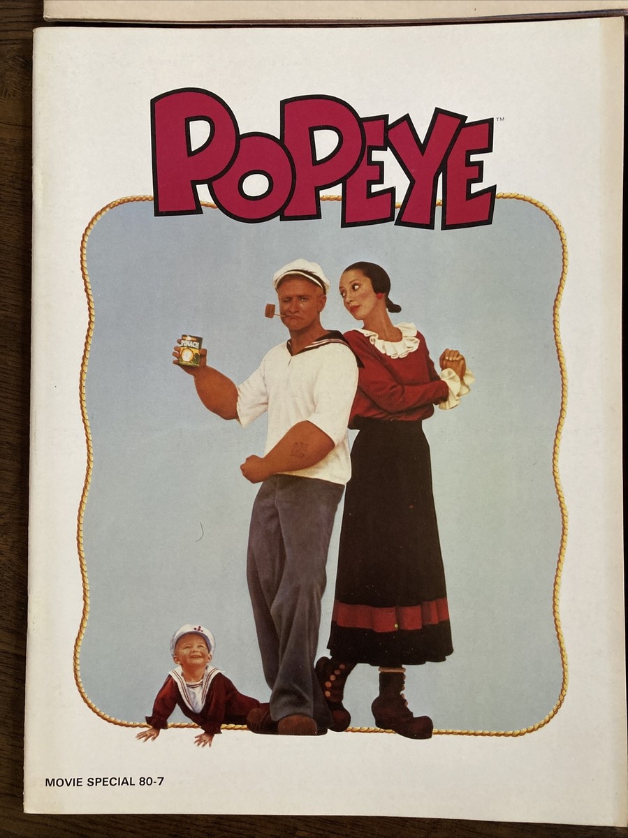 4x Popeye Robin Williams movie Special programs magazine 1980 | eBay