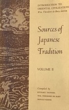 Sources of Japanese Tradition Vol. 2' by Ryusaku Tsunoda - 1964 PB Vintage MCM