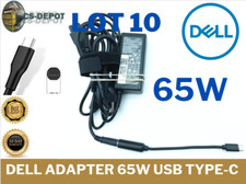 10X Dell 65w Type C Laptop Charger USB C Power AC Adapter 24YNH VENUE 10 PRO 505