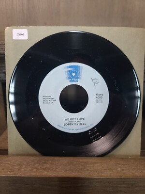 Bobby Rydell 45 RPM We Got Love/ Kissing Time On ABKCO Records Mono 4009