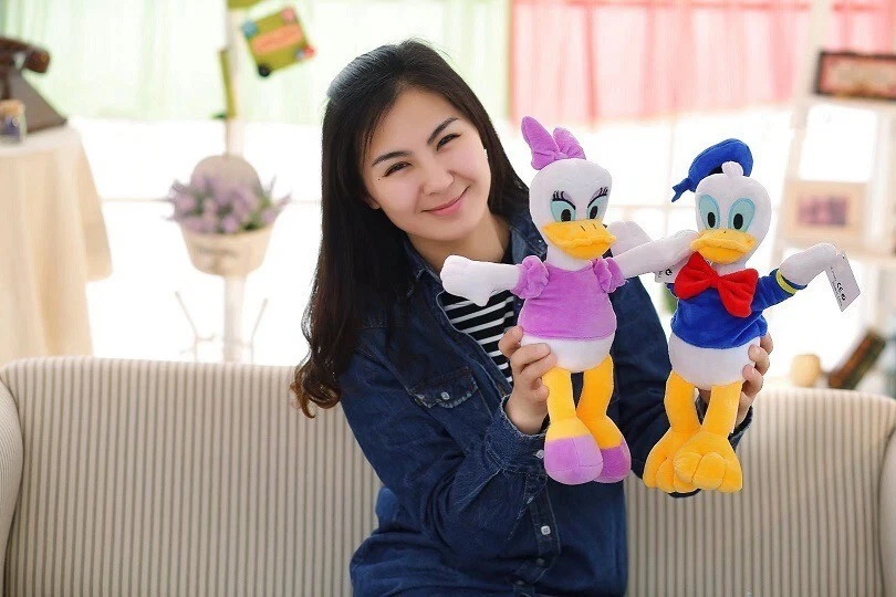 2PCS 30CM DONALD & DAISY DUCK PLUSH DOLL KIDS CHILDS BABY SOFT TOY STUFFED GIFT