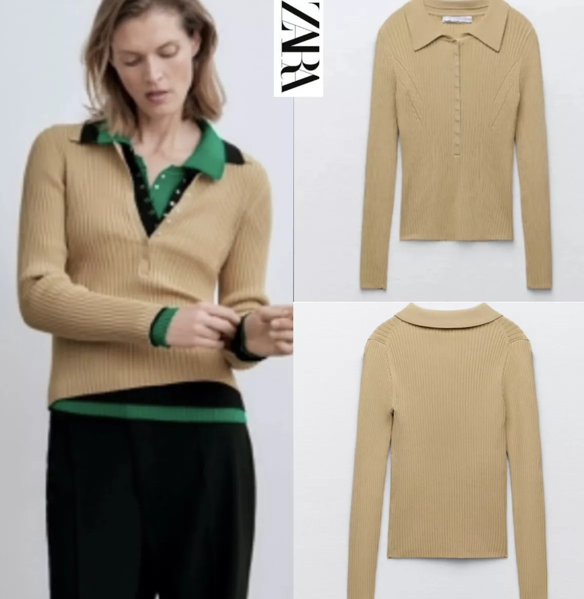 Zara polo cheap shirt womens