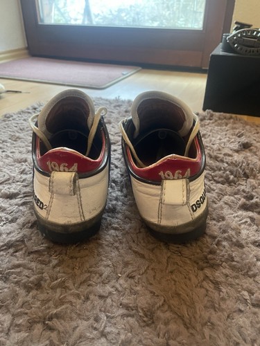 #Dsquared 2 Leder sneaker 1964 Gr 41 White Blue Red Guter Zustand Gebraucht - Bild 5 von 7