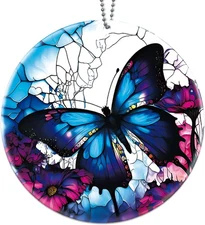 Butterfly Ornaments for Christmas Tree, Purple Ornament, Butterflies Holiday Dec