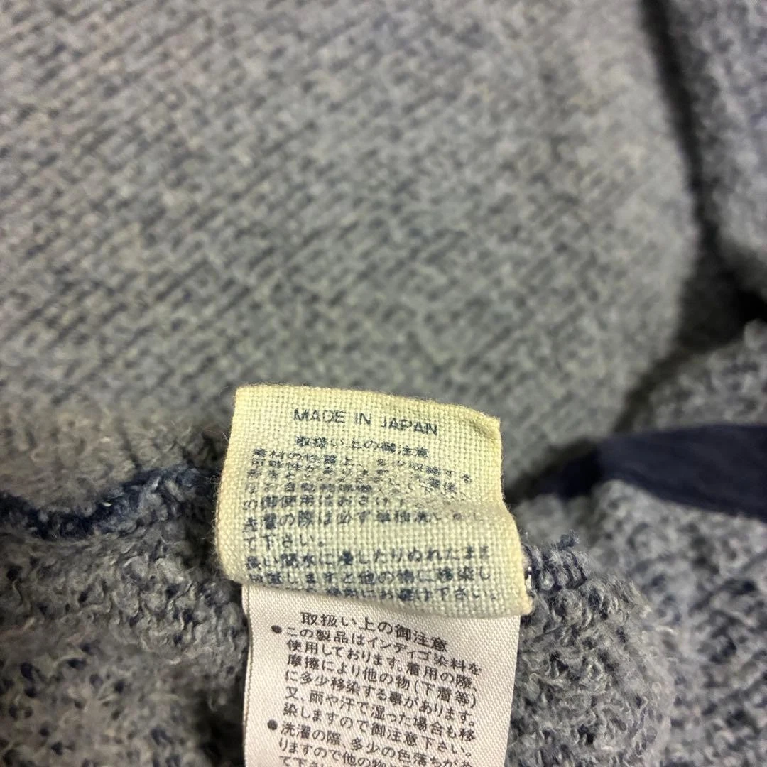 45R 45rpm Cotton Jacket Sweat Outerwear Indigo Dyed Blue Size-M Excellent image 6