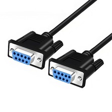10FT 28AWG RS232 DB9 Straight Through Extension Cable 9 Pin Female Connector