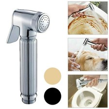 Bidet Sprayer Bidet Faucet Black Self Cleaning For 1/2" Connection Hoses