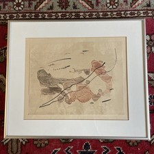 JOAN MIRO Lithographie « Tracé Sur L’eau »  Encadrée - Provenance Lucien CLERGUE