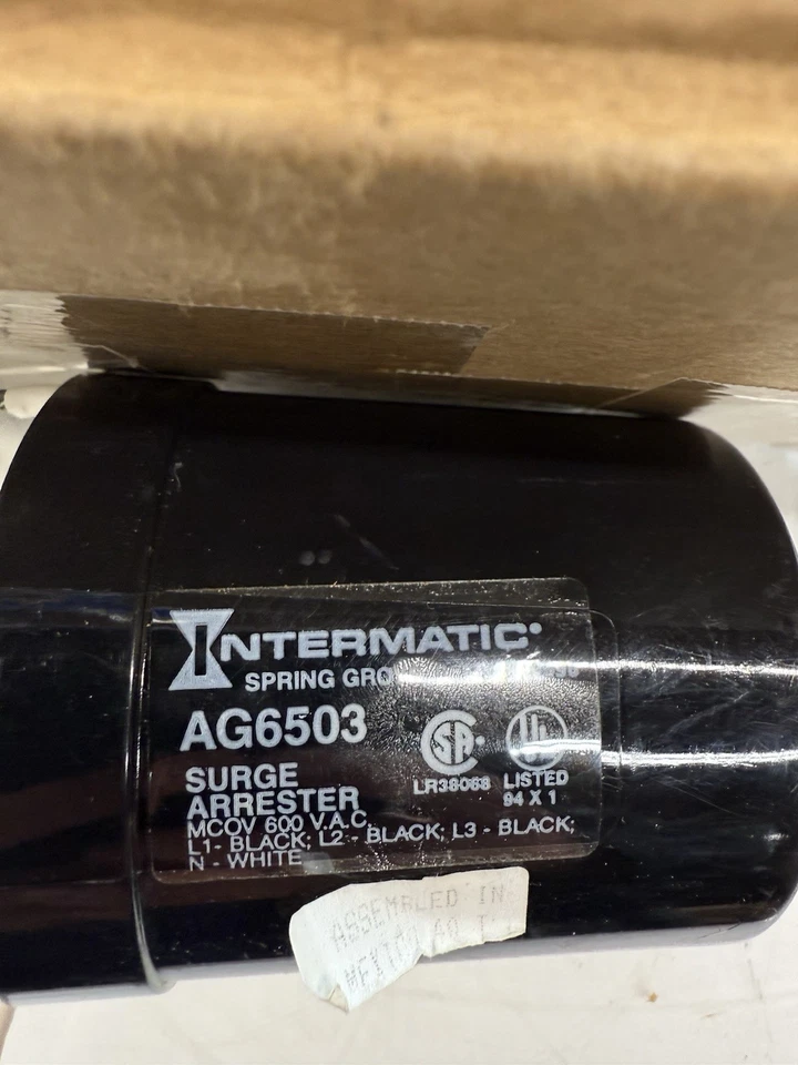 Intermatic AG6503 Surge Protector, Black - Image 2 of 2