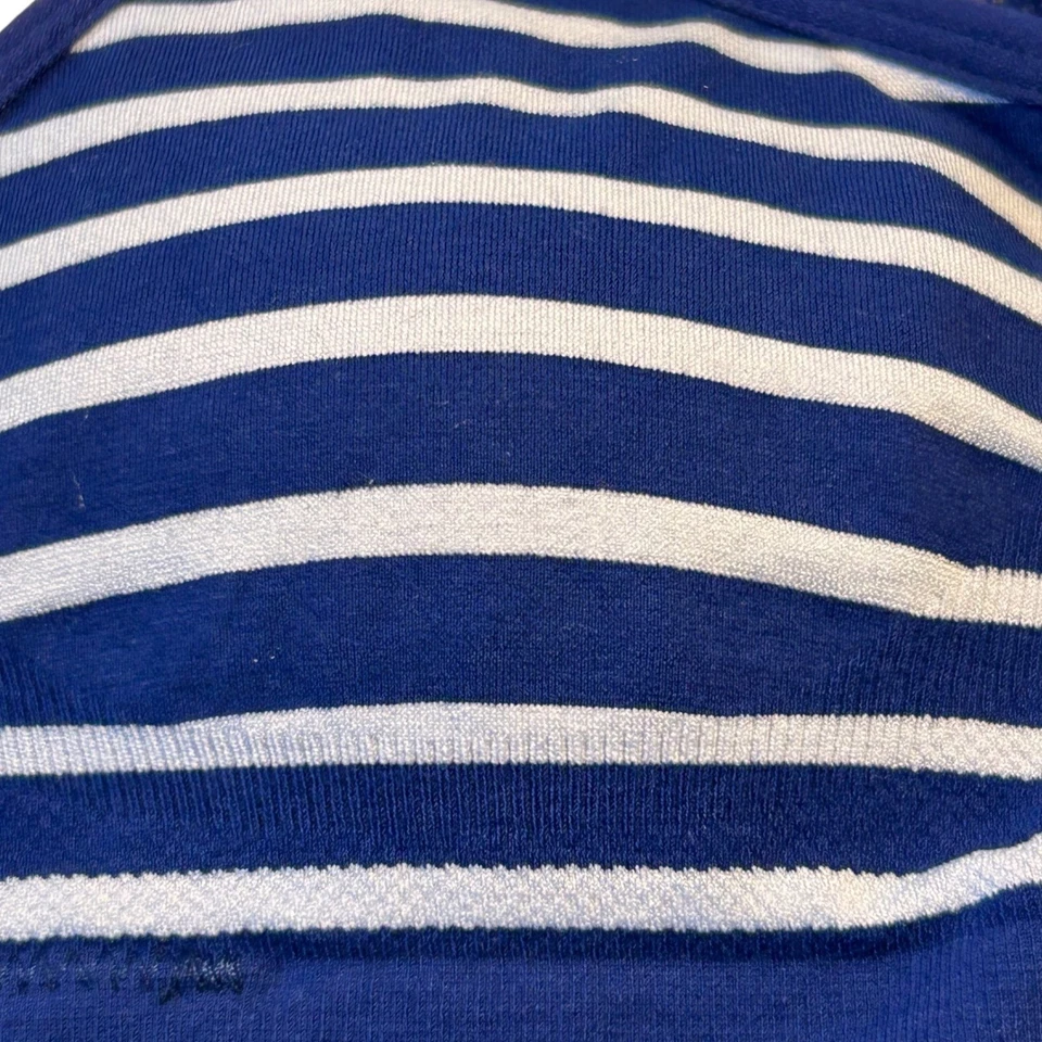 Sutiã Playtex Nursing Feminino Listrado Sem Fio Azul Branco Tamanho P Pequeno Novo com Etiquetas - Imagem 3 de 4