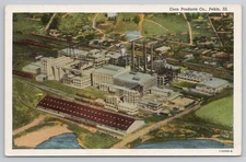 Postcard Vintage the Corn Products Company Plant in Pekin, IL.