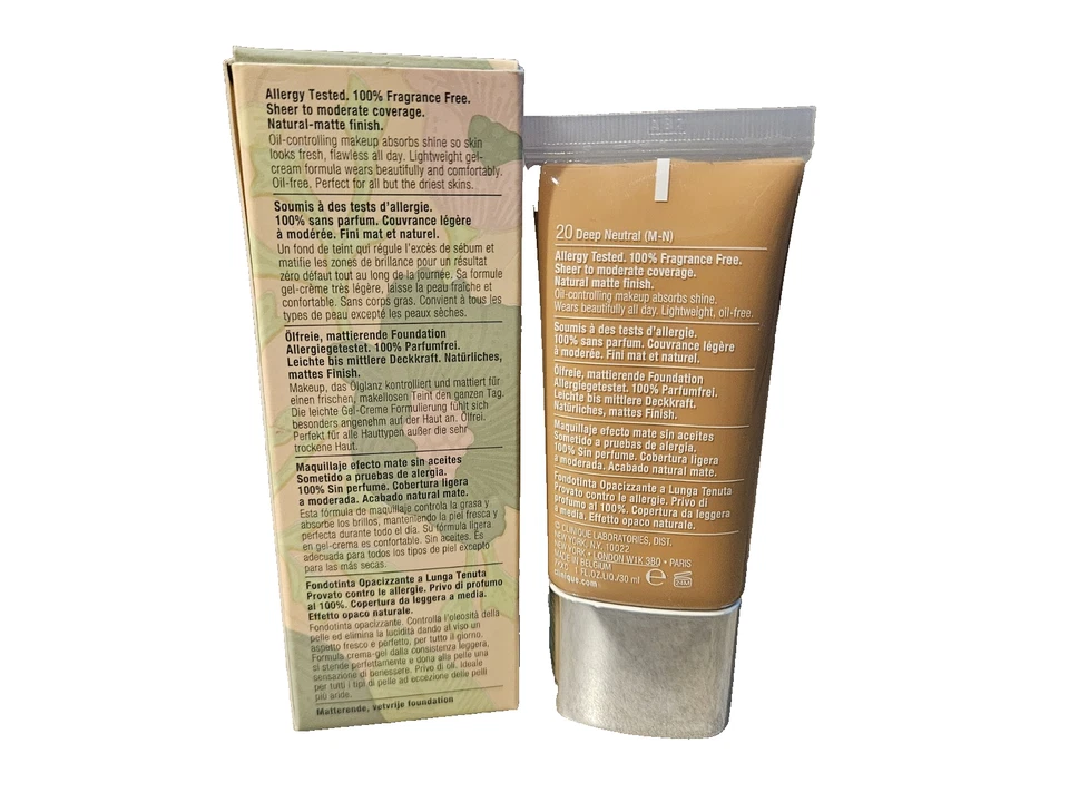 Clinique Stay-Matte Oil-Free Makeup 20 Deep Neutral New/Sealed - Image 2 of 3