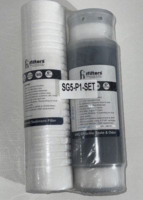 iFilters LWH-D Replacement Filter Set - Whole House 2 Stage Sediment - Rust & CT