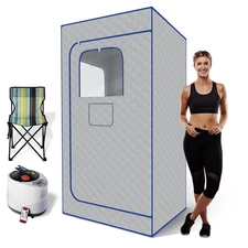 Portable Sauna for Home, Waterproof Personal Sauna Box with Remote Control