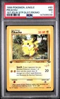 1999 POKEMON JUNGLE 1ST EDITION W STAMP DUELIST PROMO #60 PIKACHU PSA 7