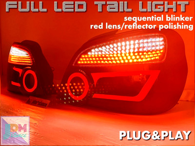 Subaru Impreza GDB GDA 00-07 Voll LED Rücklicht Sequentieller Blinker OEM STI...
