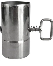 FIREHIKING Stove Pipe with Damper 2.36 inch Control Stainless Steel Chimney... 