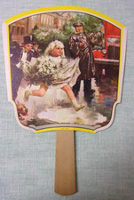 Vintage  Advertising Paper Fan Salesman Sample U. O. COLSON CO. "HOLD EVERYTHING