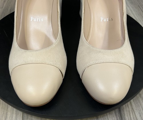 Christian Louboutin Miss Duvette 55 décolleté - Leche - EU 37 / US 7 - autentiche - Foto 8 di 14
