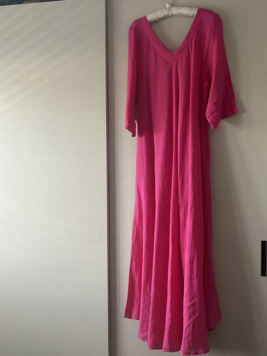 Linen Pink Maxi Dresses for Women for sale | eBay UK