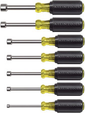 Klein Tools 631M Tool Set, Made in USA, Magnetic Nut Drivers Sizes 3/16, 1/4, 5/