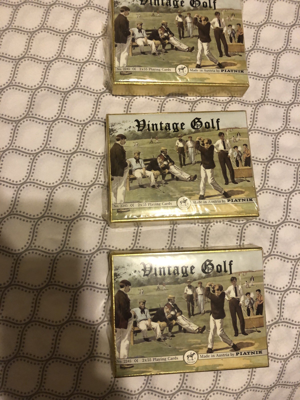 Piatnik  Vintage Golf Playing Cards ~ Austria NEW #2245 ~ SEALED