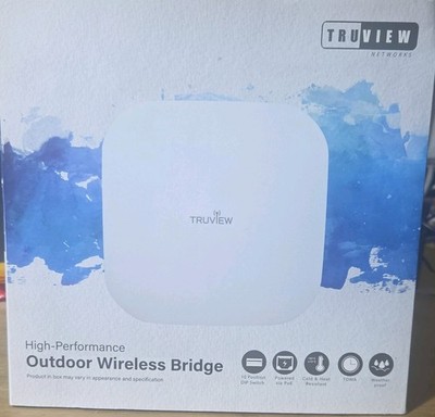 TRUVIEW TI-NBD5152 Outdoor Wireless Bridge 150Mbps PoE Weatherproof RJ-45